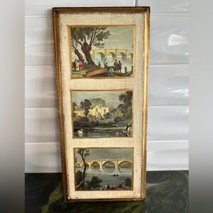 Vintage Florentine Italian Art landscape art